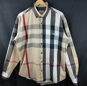Luksusowa koszula Burberry w kratę 100% bawełna | XXL
