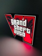 Lampka LED – Podświetlane logo GTA 6 – Grand Theft Auto