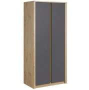 Szafa I witryna Malta Dąb Artisan/ szary