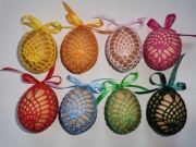 8/3 Szydełkowe koszulki na jajka - zestaw 8 szt