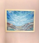 Obraz abstrakcja 30x40 ręcznie malowany z ramą 