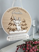 Kalendarz Adwentowy ze Sklejki z Aplikacją 3D – Reniferek
