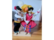 Oryginalna Lalki Para Chiny Strój Tradycyjny Kolekcjonerskie