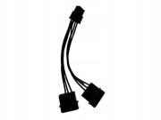 Adapter 2x Molex do PCIe 6-pin dla kart graficznych PCI-Express (czarny)