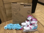 Rolki / łyżwy 2w1 RAVEN LORET 34–37 – NOWE