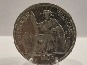 Indochiny  1 piastra 1906