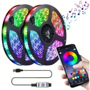Taśma LED RGB 5m – Sterowanie aplikacją | USB | Pilot w telefonie