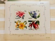 Znaczki blok Tajlandia 1992 flora kwiaty 