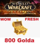 WOW SPINESHATTER GOLD 800 GOLDA ZŁOTA ZŁOTO FRESH EDYCJA WORLD OF WARCRAFT