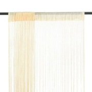 VidaXL zasłony nitkowe, 2 sztuki, 140 x 250 cm, kremowe
