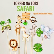 Personalizowany Topper Na Tort "Safari"