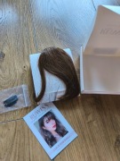 Grzywka Clip-In RUWISS | 100% Włosy Naturalne REMY | Jasny Brąz #9 Auk 18