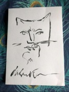 Dave McKean oryginalny rysunek tusz.