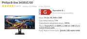 MONITOR PHILIPS 34'' 345B1C CURVED VA