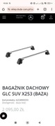 Bagażnik Dachowy MERCEDES GLC SUV X253 poprzeczki nowe