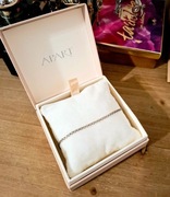 Italy Srebrna bransoletka na nogę próba 925