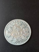 Niemcy 1/2 marki 1905 rok ( A )