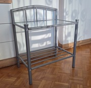 Stoliczek nocny metal-szkło