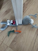 blokada do drzwi - królik handmade