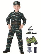 Kostium przebranie strój dla chłopca żołnierz wojskowy roz 120 na 6-7 lat