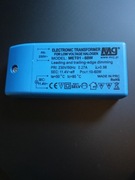 Dwa transformatory elektroniczne 60 W do halogenów 