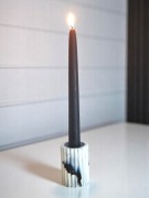 Świecznik z żywicy "kamienny" 6 cm