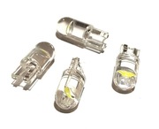 4 szt. Źarówka samochodowa LED W5W T10 COB HPC 360° Sferyczna Postojowa