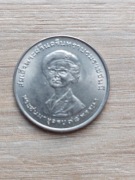 Tajlandia 1 baht 1975 stan II; 70 rocznica urodzin Księżniczki Matki