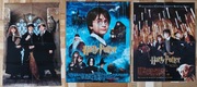 Trzy plakaty Harry Potter i Kamień filozoficzny Komnata tajemnic