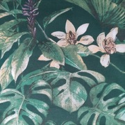 Komplet pościeli 100% bawełna 160 x 200 + 2 poszewki 80 x70 zieleń monstera