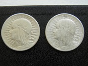 2 Złote 1934 Jadwiga - 2 sztuki - Srebro