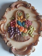 Medalion. Ozdoba, owoce, wosk 2 szt