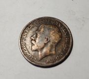1 One Penny Wielka Brytania 1917, King  George V, Brąz, śr.30mm 