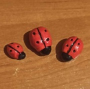 Magnesy Biedronki 3.szt (ręcznie wykonane)
