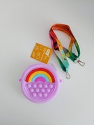 Portfelik silikonowy pop it Torebka Portfel