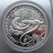20 zł. Jaszczurka Zielona 2009 r.