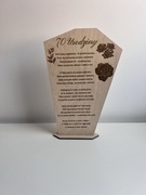 Statuetka ze sklejki personalizowana urodziny chrzciny i inne okazje