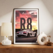 Audi R8 plakat A3