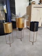 OSŁONKA METALOWY STOJAK NA KWIATY kwietnik .