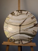 Zegar handmade z żywicy epoksydowej 