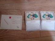 zestaw prl, stare telegramy gliwice zabrze pamiątka prl poczta polska