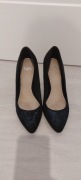 Buty czółenka na obcasie print wężowej skórk r. 40