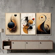 3 szt - Nowoczesne obrazy Bez ramki 30x40cm Nr4 