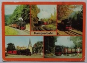 KOLEJ HARZQUERBAHN - PAROWÓZ - DAWNE NRD