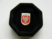 Przypinka (pins) z herbem Tuszyna