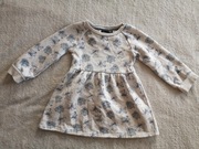 Szara dresowa ocieplana sukienka Stitch Disney 104