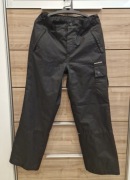 Spodnie zimowe przeciwdeszczowe czarne ortalionowe SKOGSTAD 12 outdoorowe