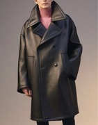 Zara Man wool limited edition relaxed regular fit luźny płaszcz S-M L