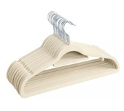 Zestaw 30 sztuk Wieszaków Wieszaki Welurowe Beżowe Do Szafy