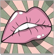 kolorowanki usta kobiety 